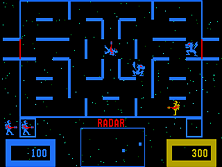 Snapshot: Wizard of Wor (with German Language ROM)