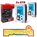 16TB Hyperspin Hard Drive INTERNAL (8TBx2) with Microsoft Xbox 360 Wireless Controller & Receiver